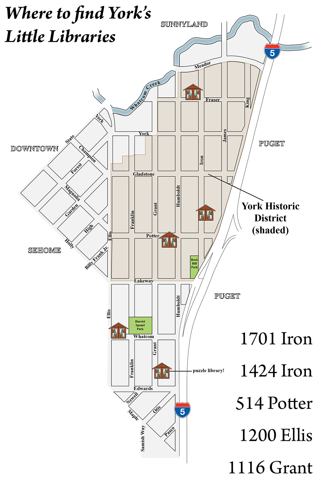 Trees of Harriet Spanel Park—February 2019